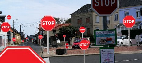 Wie viele Stoppschilder ich übersehe